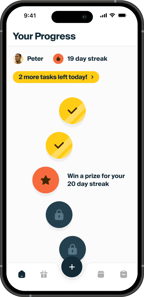 Reward redemption screen
